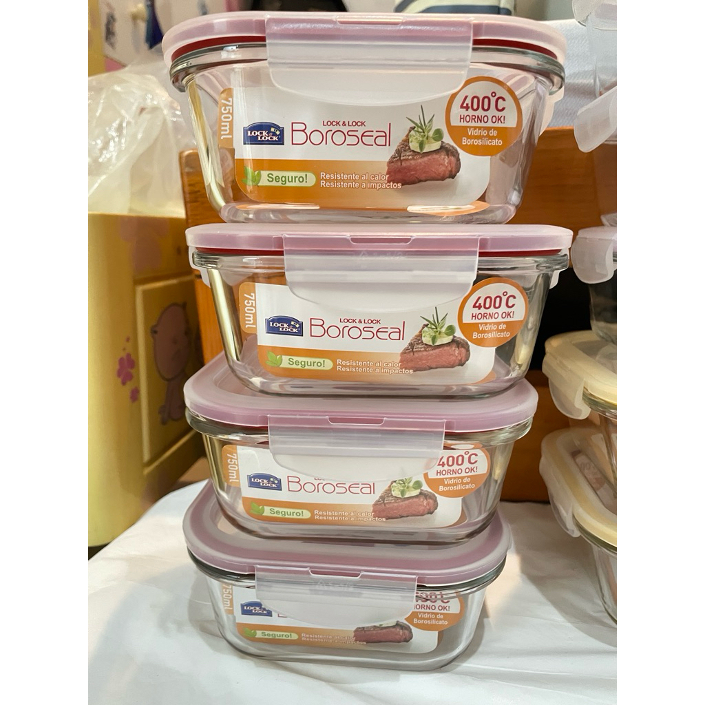 LnL กล่องแก้ว 750ml*