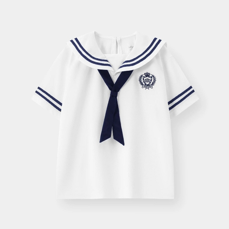 เสื้อยืดคอปกเด็กผู้หญิง GPS26S001R
