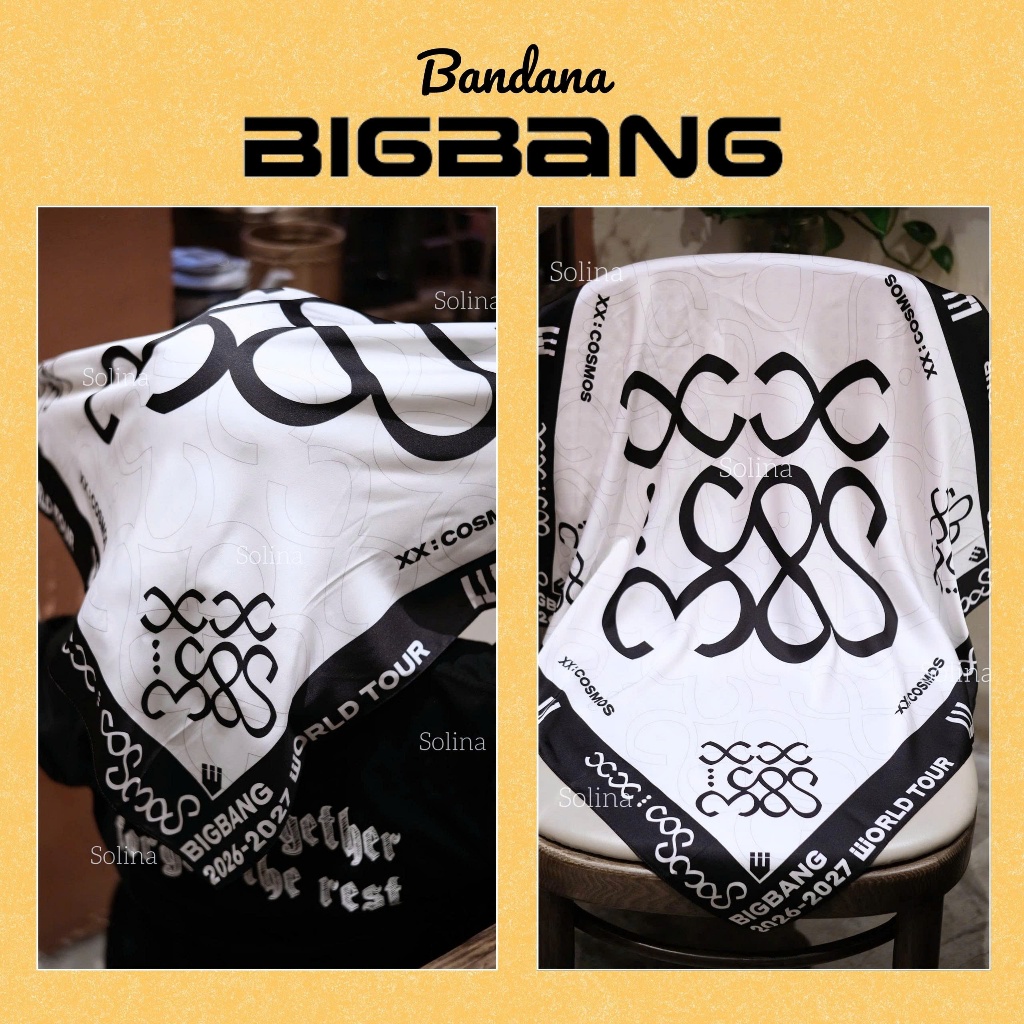 (COSMOS) IDOL KPOP BANDANA SCARF COSMOS BIGBANG WORLDTOUR 20TH