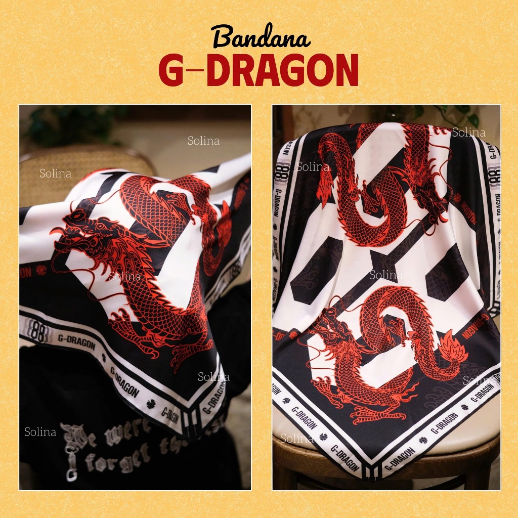 (88 G-DRAGON) BANDANA G-DRAGON BIGBANG KPOP GO CONCERT