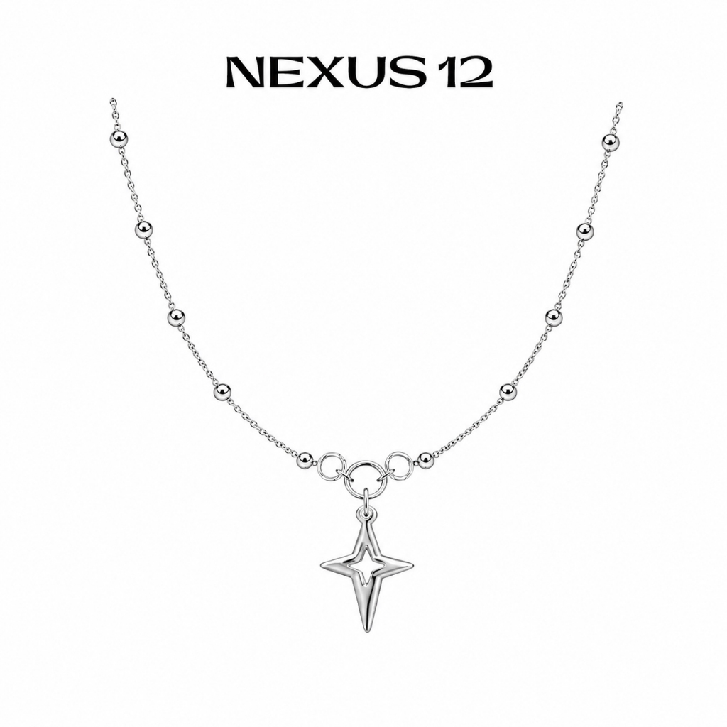 NX12 สร้อยคอสแตนเลสส่วนบุคคลสําหรับทั้งชายและหญิง - คอลเลกชัน NEXUS - Y2k, grunge, punk