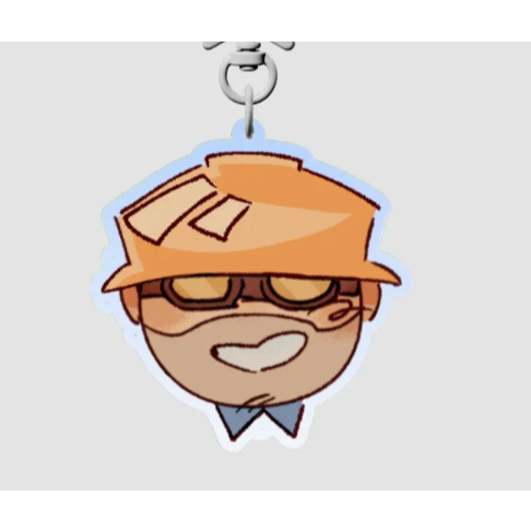 TF2 พวงกุญแจอะคริลิค BLU Engineer