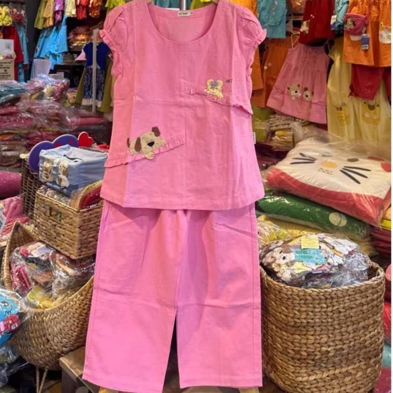 ชุดขาสั้นสําหรับทารกและเด็กผู้ใหญ่ทําจาก Petshop ของแท้ ผ้าคอตตอน DTB-045S