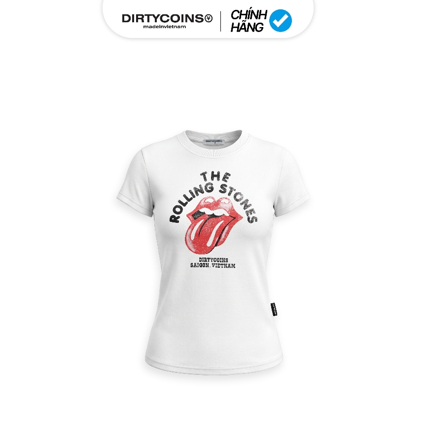 [DCxRS] Fit Baby Tee DirtyCoins ลิ้นวินเทจ