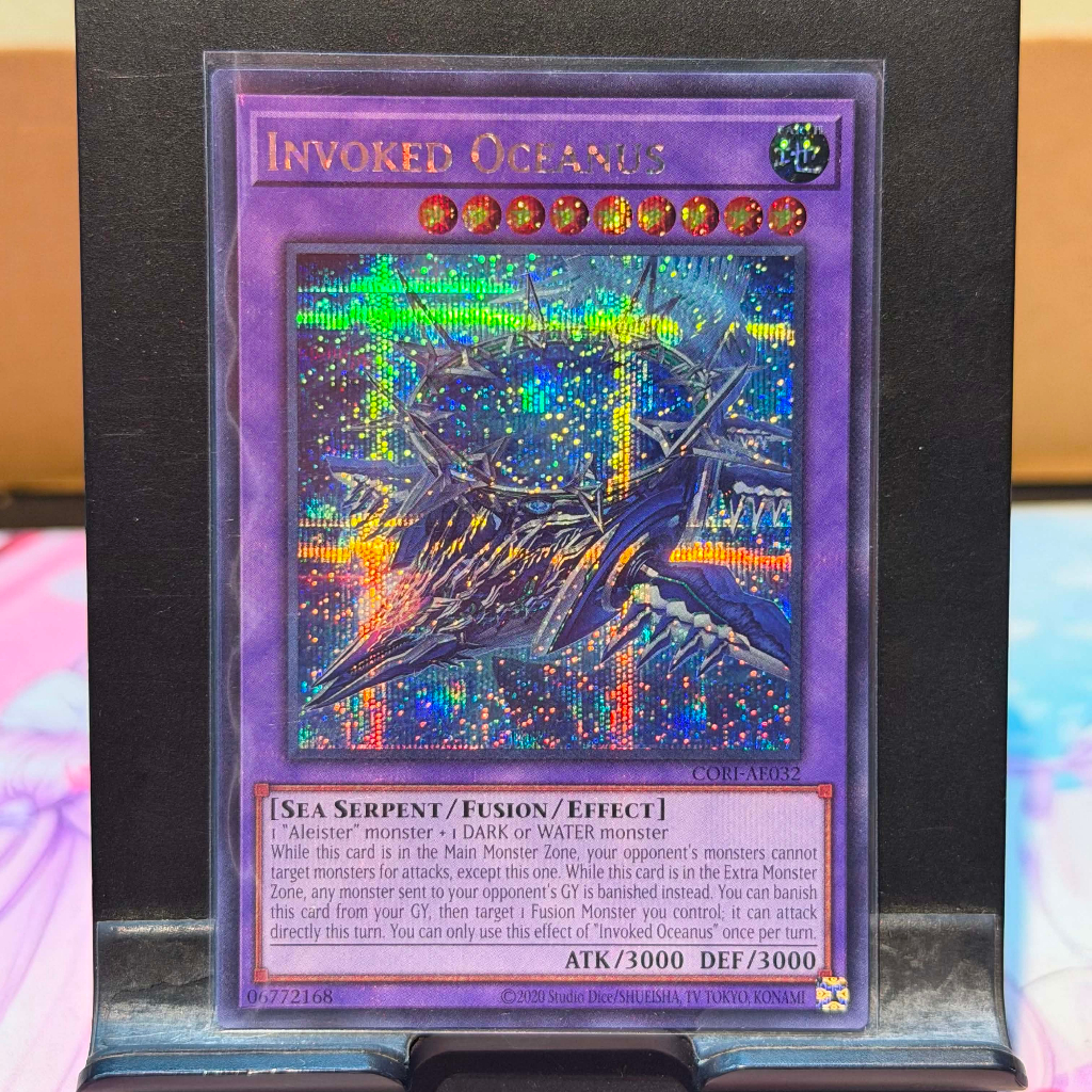 [ การ์ด Yugioh ของแท้ ] CORI-AE032 Invoked Oceanus - Secret Rare