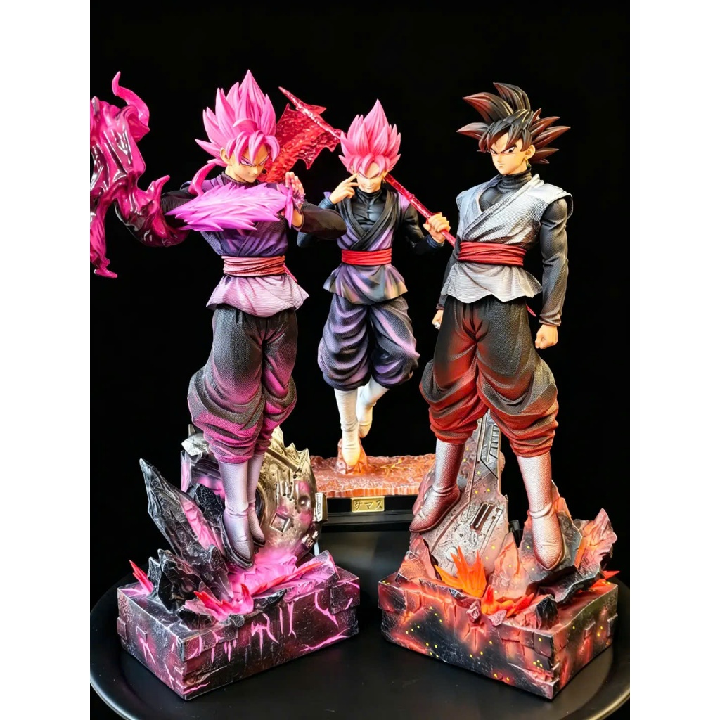 [38ซม.] ตัวเลข Dragon Ball Goku Rose และ Goku Black ของ JT