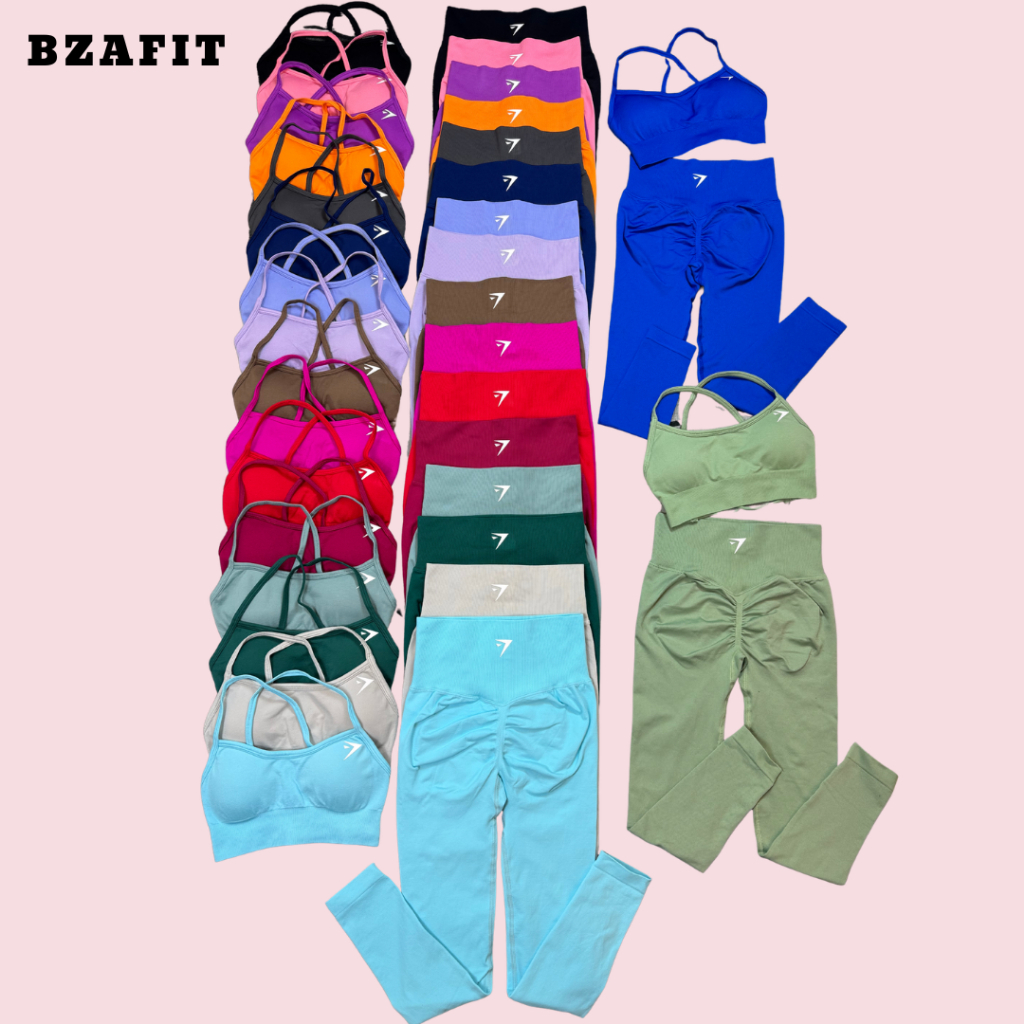 ยิม ชุดโยคะ วัสดุถัก Elast 10% เลกกิ้ง + Magical Knit Bra GB259