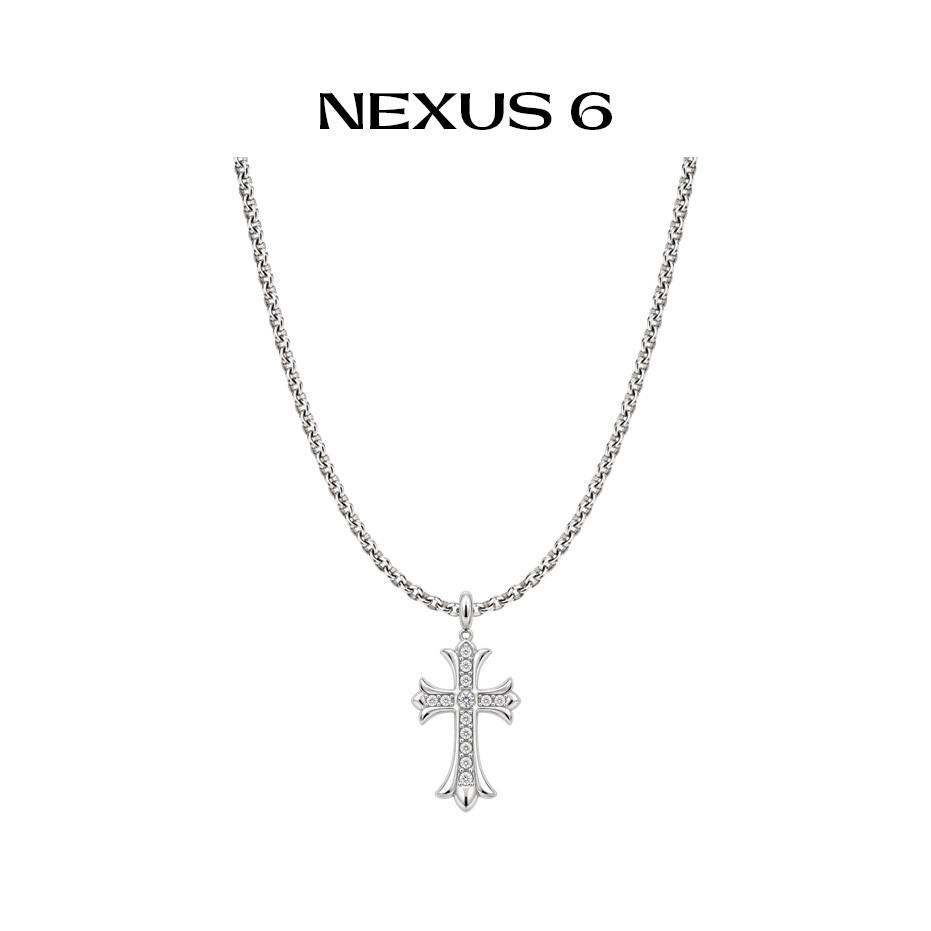 NX6 สร้อยคอสแตนเลสส่วนบุคคลสําหรับทั้งชายและหญิง - คอลเลกชัน NEXUS - Y2k, grunge, punk