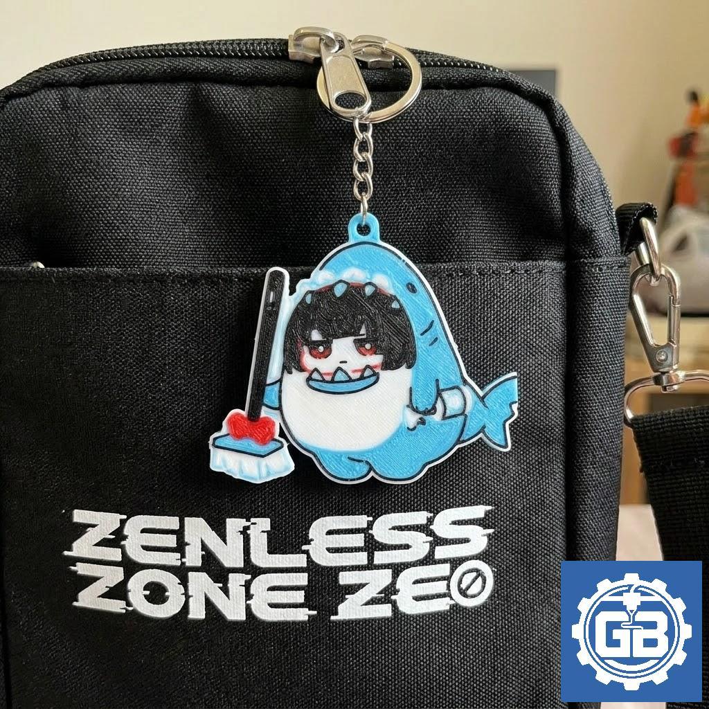 Ellen Joe chibi shark โซนไร้ซุ่นศูนย์เอลเลน joe พวงกุญแจ