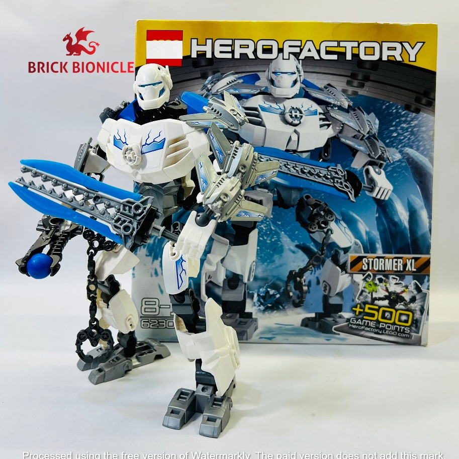 VINTAGE HERO FACTORY - HERO FACTORY INSTALLATION TOY - 6230 Stomer XL พร้อมกล่องอย่างเป็นทางการ