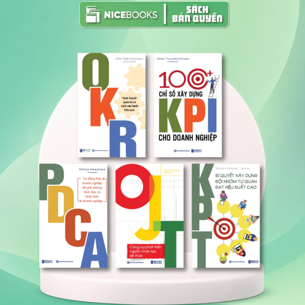 Bizbooks - หนังสือการจัดการธุรกิจที่ครอบคลุม Series: KPI, OKR, PDCA, KPT, OJT