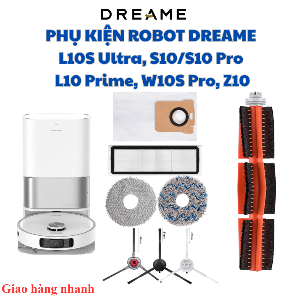 อุปกรณ์เสริมกรองผ้าเช็ดตัว Mop ถังขยะ Xiaomi Dreame L10S Ultra, S10, S10, Z10, W10 เครื่องดูดฝุ่นหุ่
