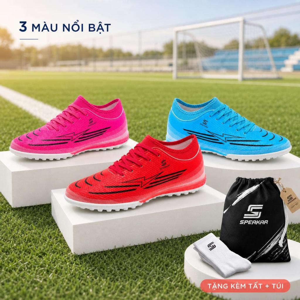 S Speakar Vaper 17 Elite รองเท้าฟุตบอล TF Elastic Collar