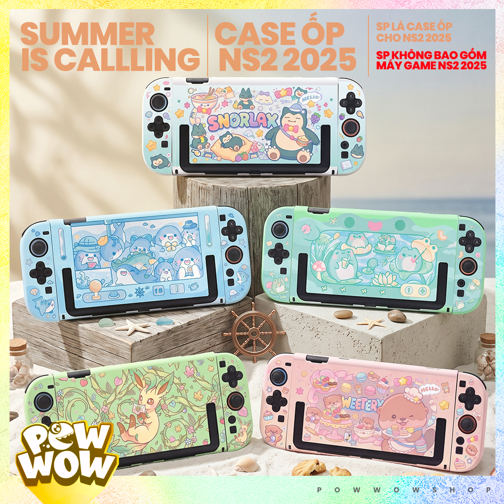 SWITCH2 Case Case / Dock Case สําหรับ Nintendo Switch 2 (New 2025) Cute Summer Animal Pattern