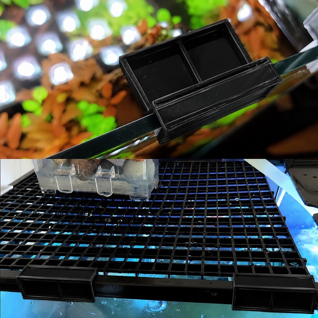 2 BLACK MIKA RACKS ฝาตู้ปลา - (ขนาด 5 / 6 / 8 / 10 / 12mm)