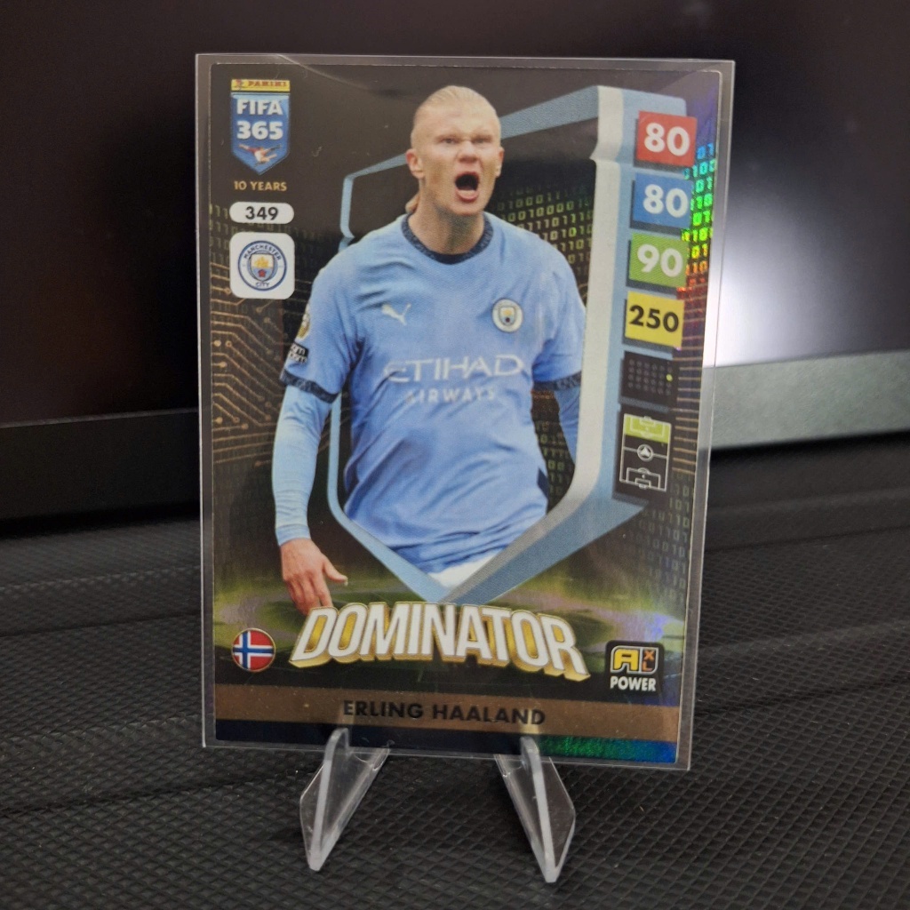 DOMINATOR Erling Haaland Man City การ์ด FIFA 365 panini ของแท้