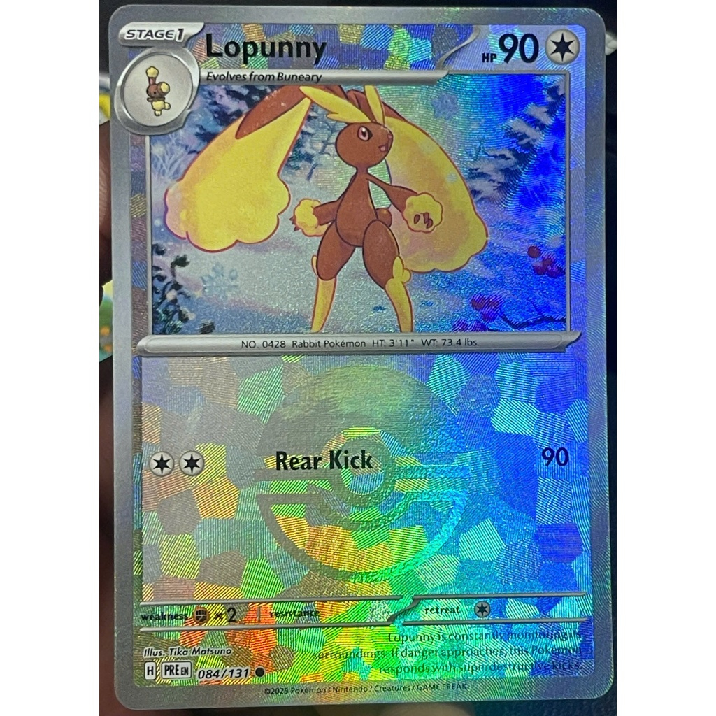 [KW2 Pokemon] [EN] การ์ด 084/131 Lopunny : Poke Ball Holo