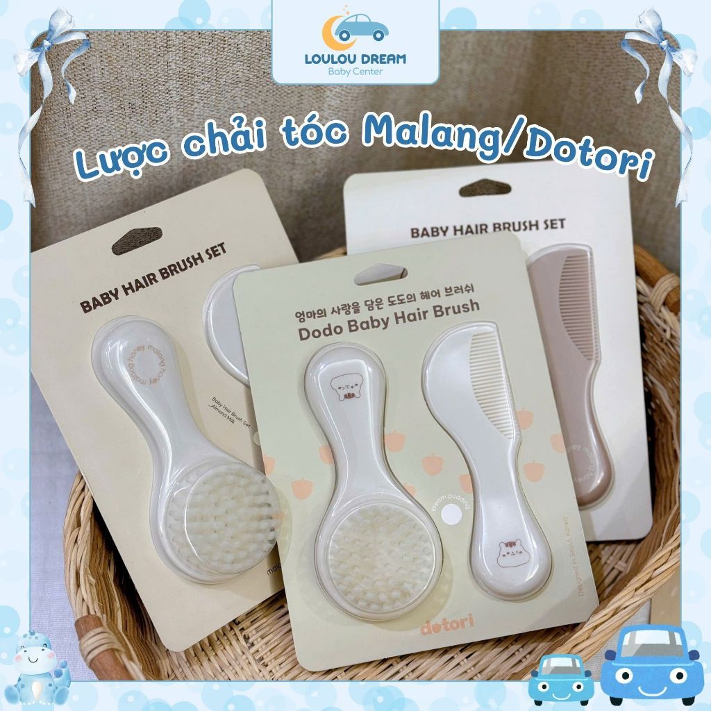 เกาหลี Malang Honey/Dotori หวีผม ชุดสําหรับทารกตั้งแต่แรกเกิด