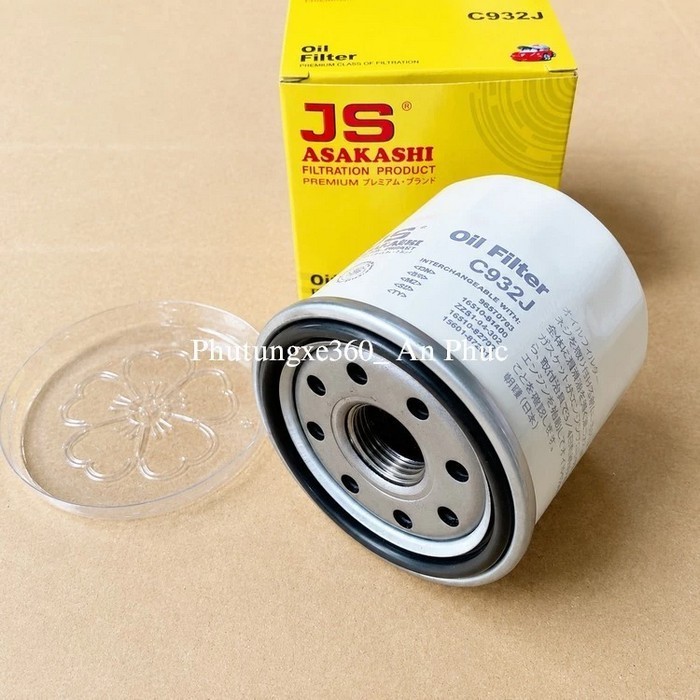 กรองน้ํามัน-น้ํามันเครื่องสําหรับ Toyota Raize 1.0L 2021-2025 ยี่ห้อ JS ASAKASHI JAPAN C932J