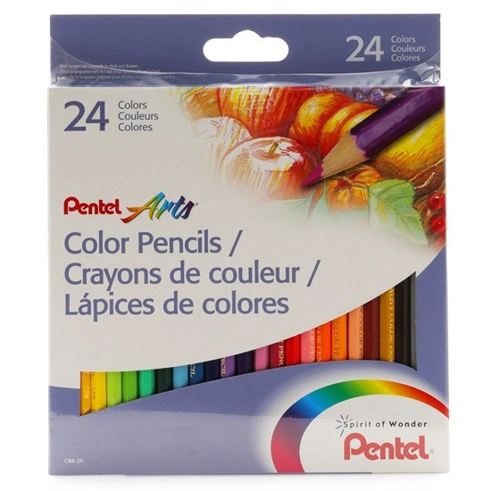 [PM] ชุดดินสอสี 24 สี Pentel CB8-24U