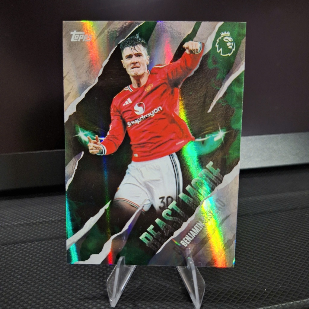 MODE BEAST Benjamin Sesko แมนเชสเตอร์ ยูไนเต็ด การ์ด Topps Premier League 2026-2027