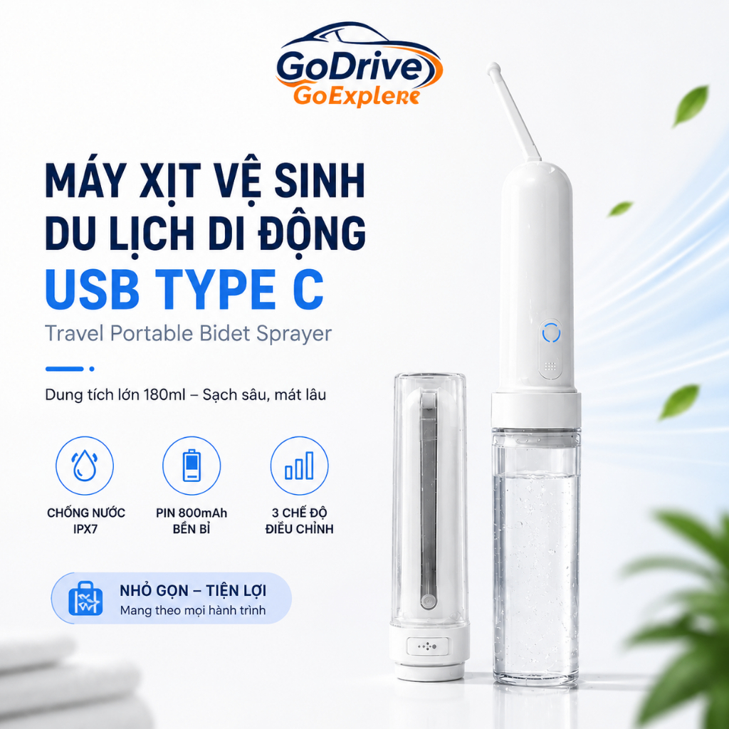 USB Type C Travel Portable Bidet Sprayer