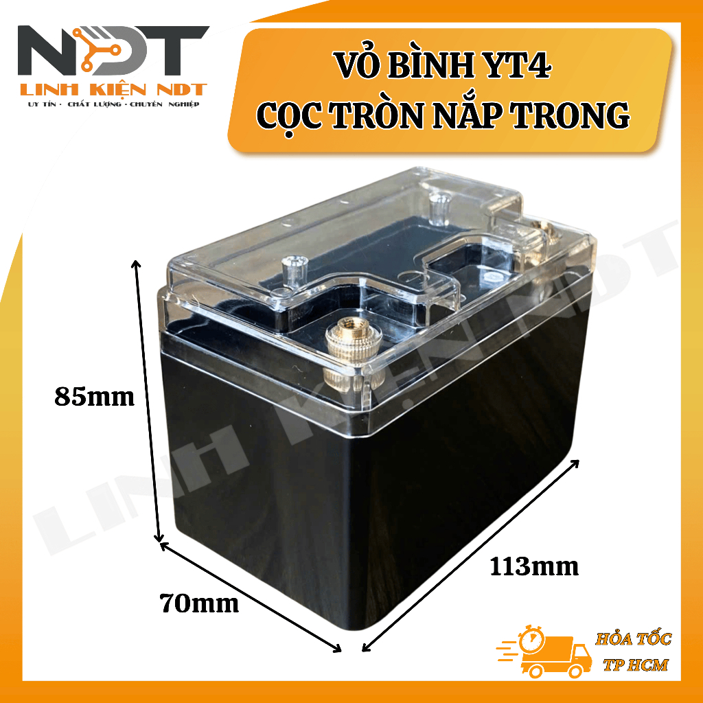 YT4 BOTTLE CASE WITH ROUND LID - ฝาครอบขวดเท่านั้น - ส่วนประกอบ NDT