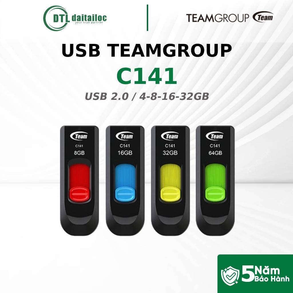 USB Team C141 2.0 (สุ่มสี) I ของแท้ I 60 เดือน