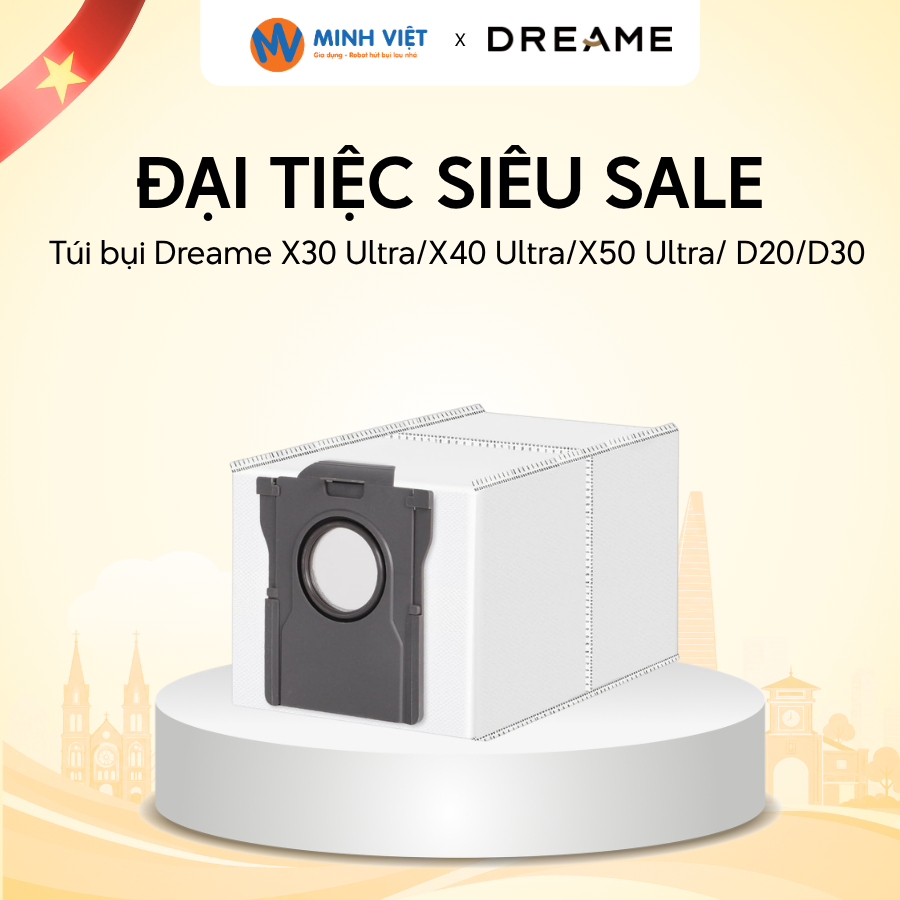 [ของขวัญไม่ใช่ซ้าย] Dreame X40 Ultra/X50 Ultra/X30 Ultra/D20 Ultra/D30 Ultra Dust Bag - Minh Viet