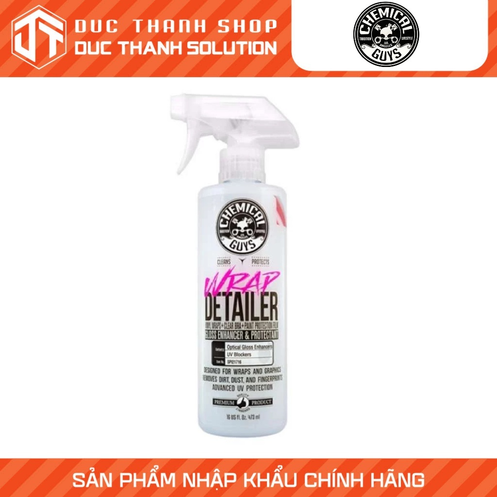 GLOSSY CARE และ NUTRITION DECAL WRAP CHEMICAL GUYS WRAP DETAILER GLOSS ENHANCER & PROTECTANT สําหรับ