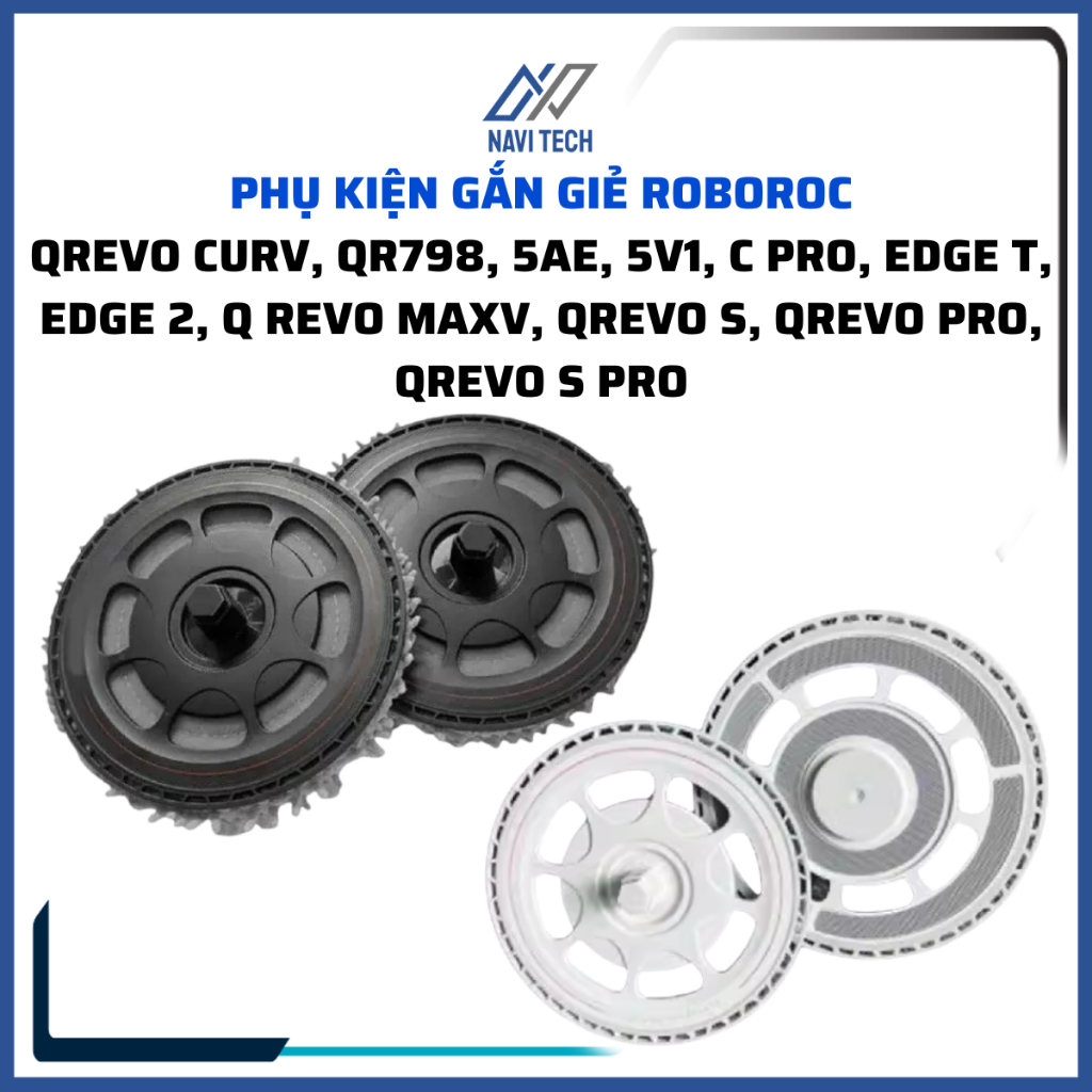 ติดเศษผ้าหุ่นยนต์ Roborock Qrevo Curv, Qrevo S, Qrevo maxv, Qrevo pro, Qrevo s pro, QR798, 5V1, 5AE,