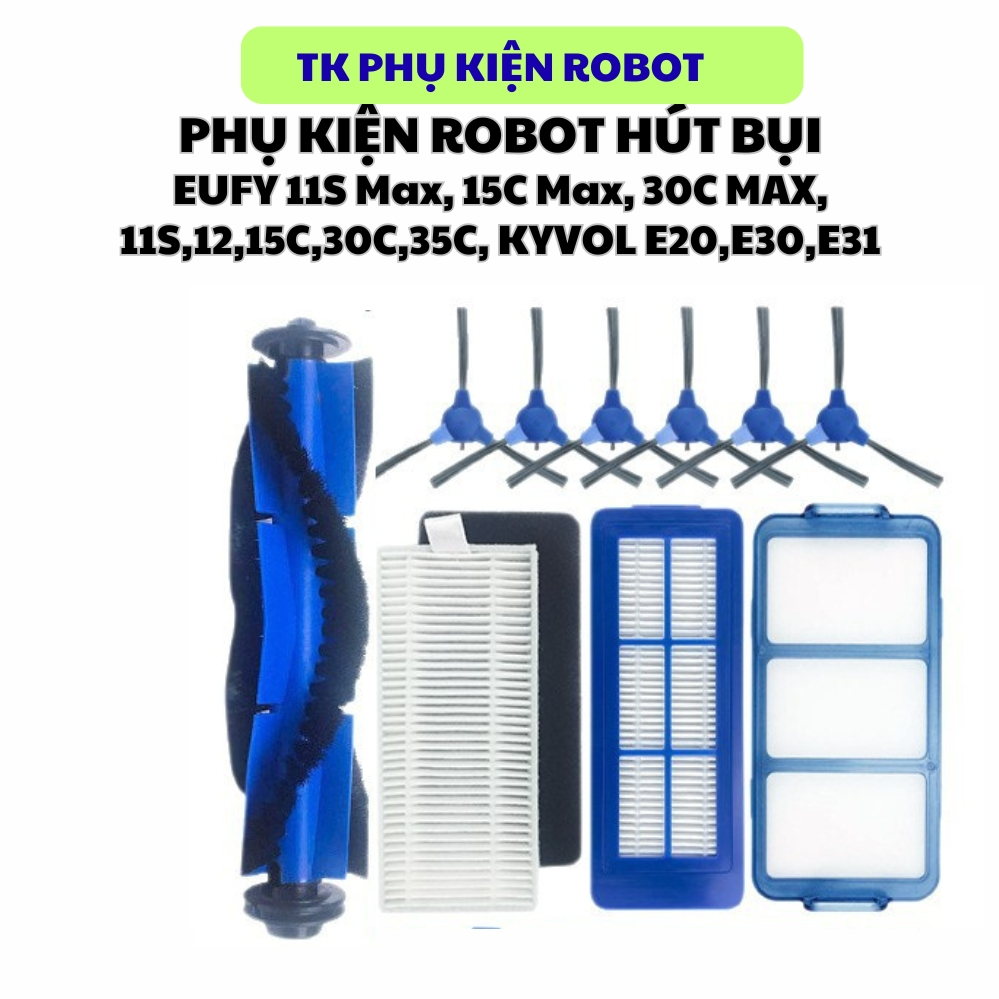 อุปกรณ์เสริมหุ่นยนต์ EUFY ROBOVAC EUFY,11S Max, 15C Max, 30C MAX, 11S,12,15C,30C,35C, KYVOL E20, E30