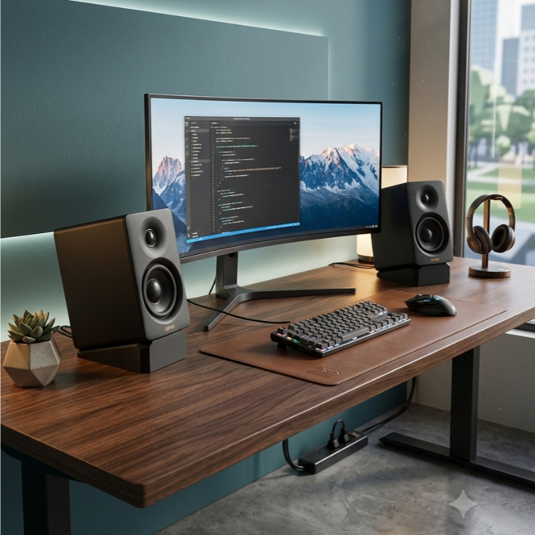 EDIFIER M60 ขาตั้งลําโพง – OPTIMAL LISTENING ANGLE, การทํางานของสารเพิ่มประสิทธิภาพ ANGLE