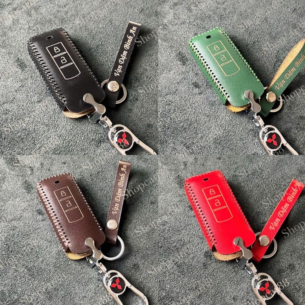[VIPPRO] เคสกุญแจหนังสําหรับ Mitsubishi Xpander, Outlander, Attrage, Xforce, Destination...