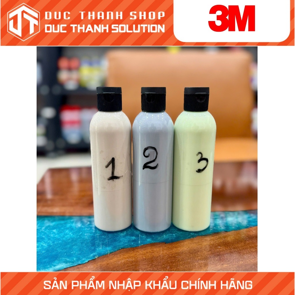 3M POLISHING CREAM STEP 1, STEP 2, STEP 3 PREMIUM SMALL BOTTLE 200ML