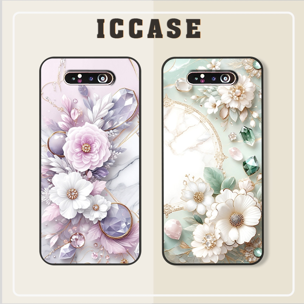 เคส Samsung A80, A90 Flower สําหรับผู้หญิงสวย