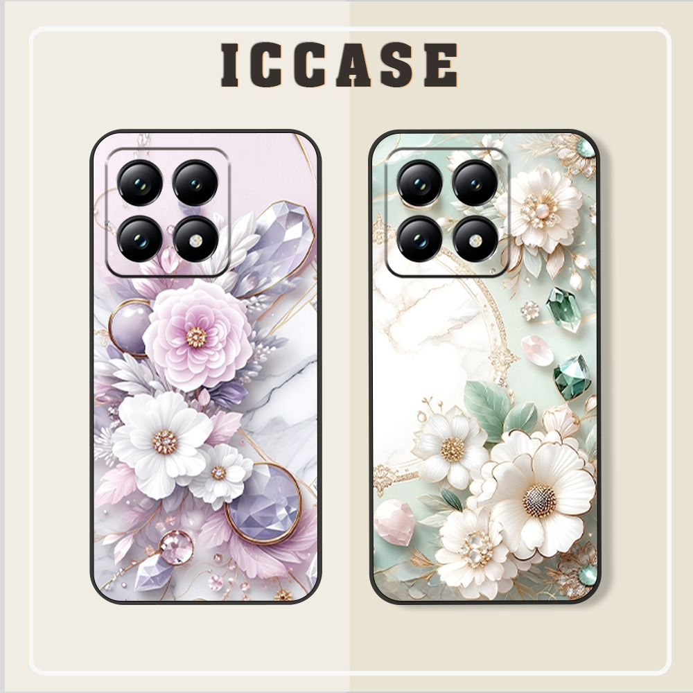 Honor X9C/ X60 PRO - X9B - X8C - X8B - X6B - X5B PLUS 200 Flower Case สําหรับผู้หญิงสวย