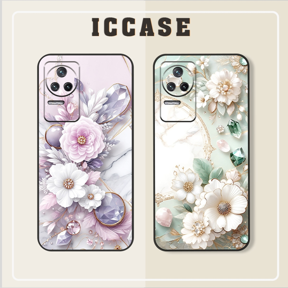 Xiaomi Redmi 50, K50 Gaming, K60, K70E, K70 Pro Flower Case สําหรับผู้หญิงสวย