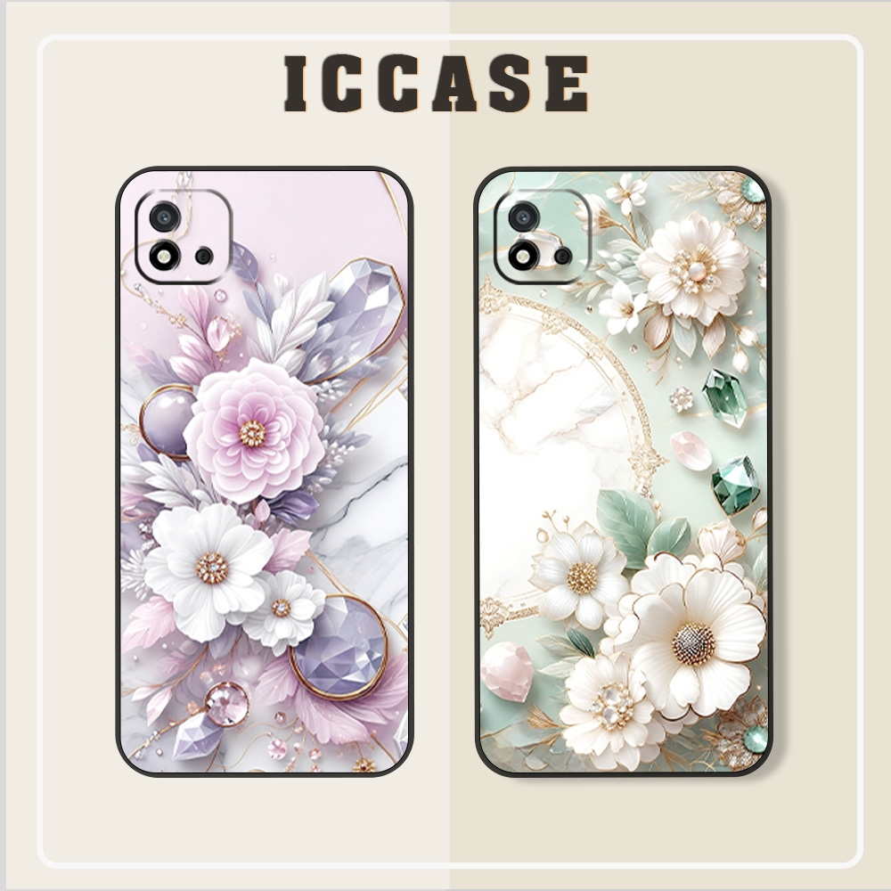 Realme C20/ C11 2020/ C11 2021 Flower Case สําหรับผู้หญิงสวย