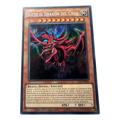 EU Secret สเปนหายาก [Yugioh Watermelon] Osiris Slifer the Sky Dragon God Card