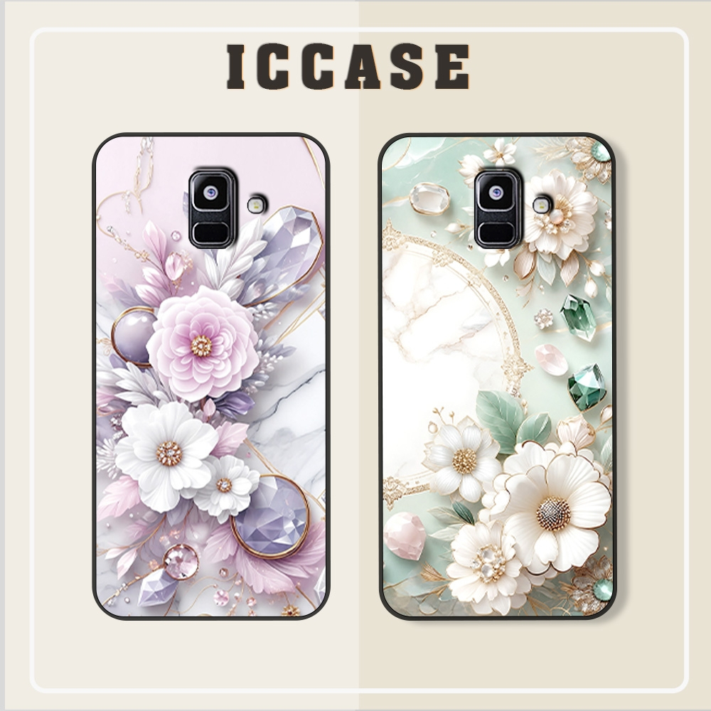 Samsung A8 2018 - A8 Plus (A8+) Flower Case สําหรับผู้หญิงสวย