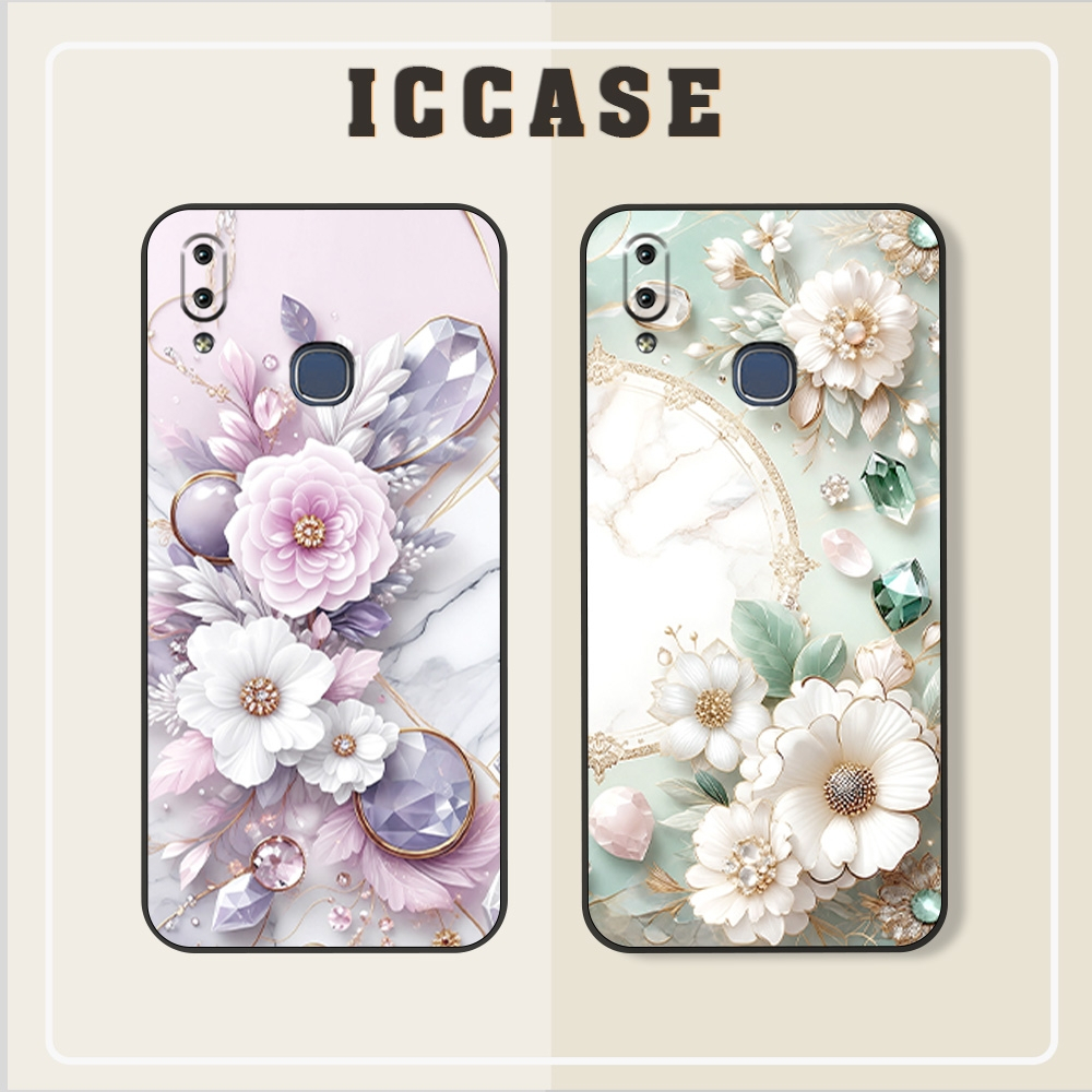 Vivo Y91 (1814)/ Y91C (VIVO 1820)/ Y93/ Y95 Flower Case สําหรับผู้หญิงสวย