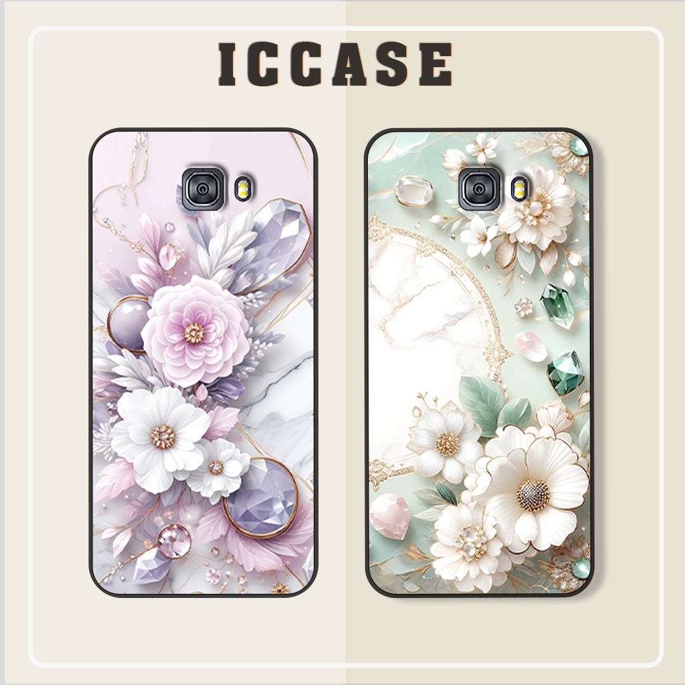 Samsung A9 Pro - C9 Pro Flower Case สําหรับผู้หญิงสวย