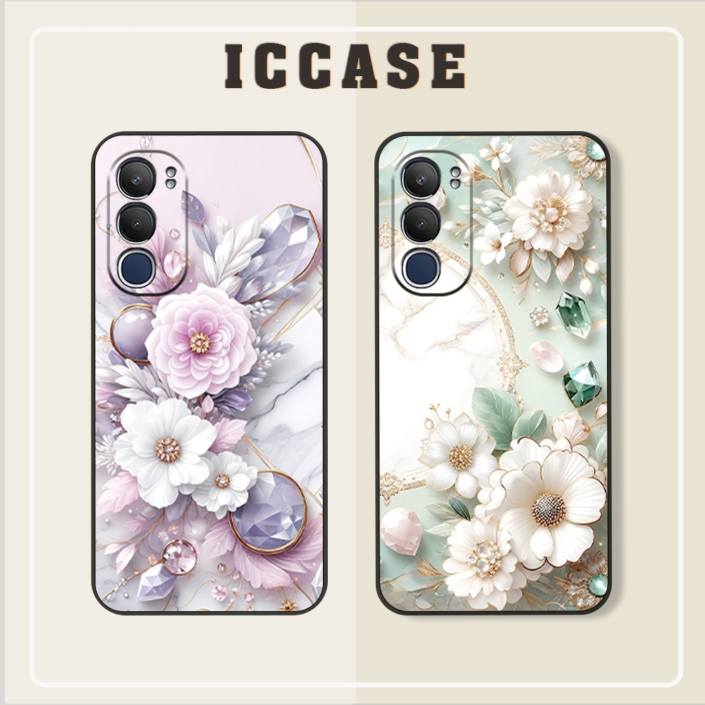 Vivo Y19s/ Y29/ Y39 Flower Case สําหรับผู้หญิงสวย