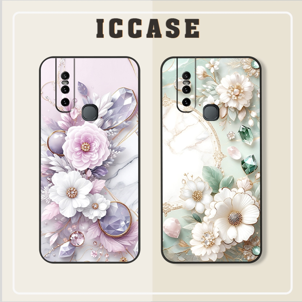 Vivo V15 - V15 Pro Flower Case สําหรับผู้หญิงสวย