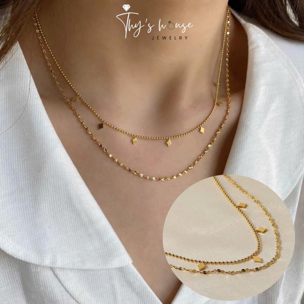 [NO RUST] สร้อยคอไทเทเนียมคุณภาพสูง Avery Necklace LMD62
