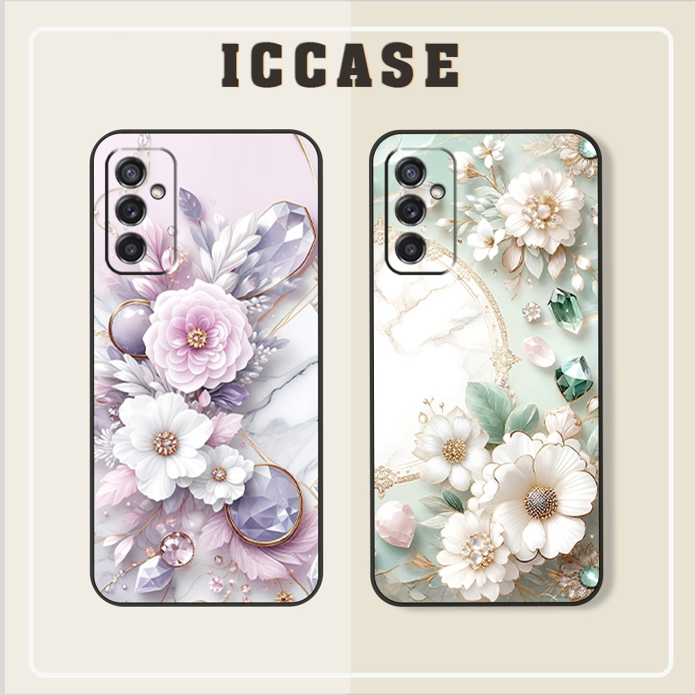 Samsung M23, M52 5G Flower Case สําหรับผู้หญิงสวย