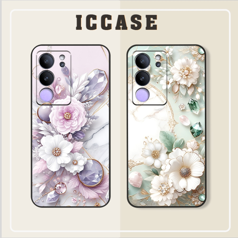 Vivo V29 5G - V29E 5G Flower Case สําหรับผู้หญิงสวย