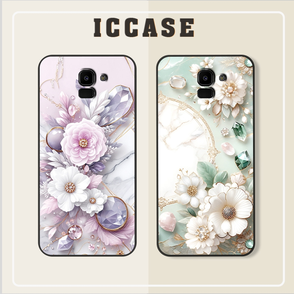 เคส Samsung J6, J6 Plus, J6+ Flower สําหรับผู้หญิงสวย