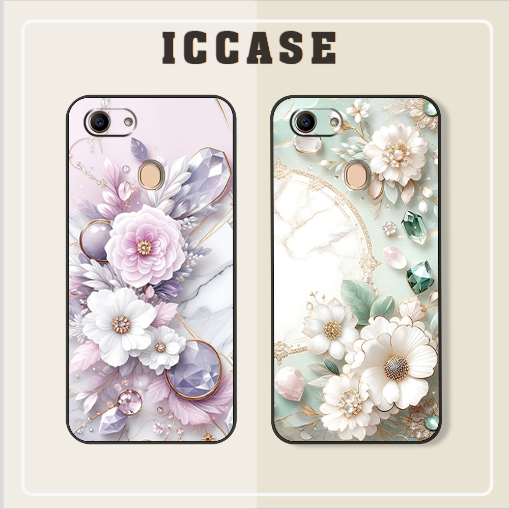 Oppo F5/ F5 Youth/ F7/ F7 Youth Flower Case สําหรับผู้หญิงสวย